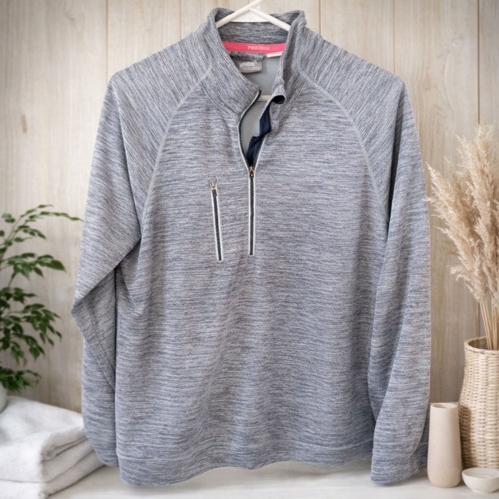 PUMA Heather Gray - PWRWARM Shirt